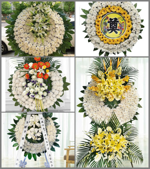 山东济宁兖州区新兖镇后道义村花圈速递
